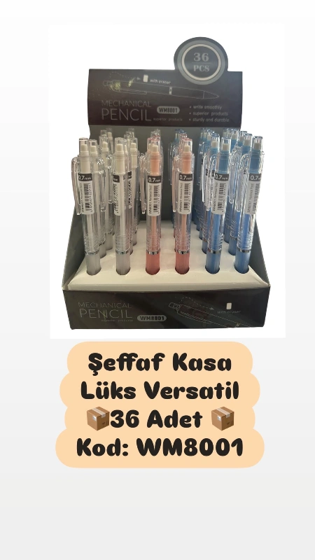 ŞEFFAF KASA LÜKS VERSATİL /36LI STANT