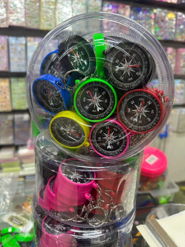 Pusula Anahtarlık Renkli Modeller / 72li Paket