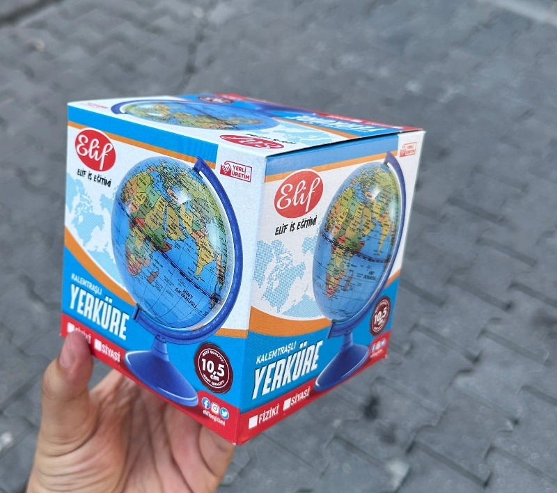 Kalemtraşlı Masa Üstü Yerküre Modeli (TÜRKÇE)