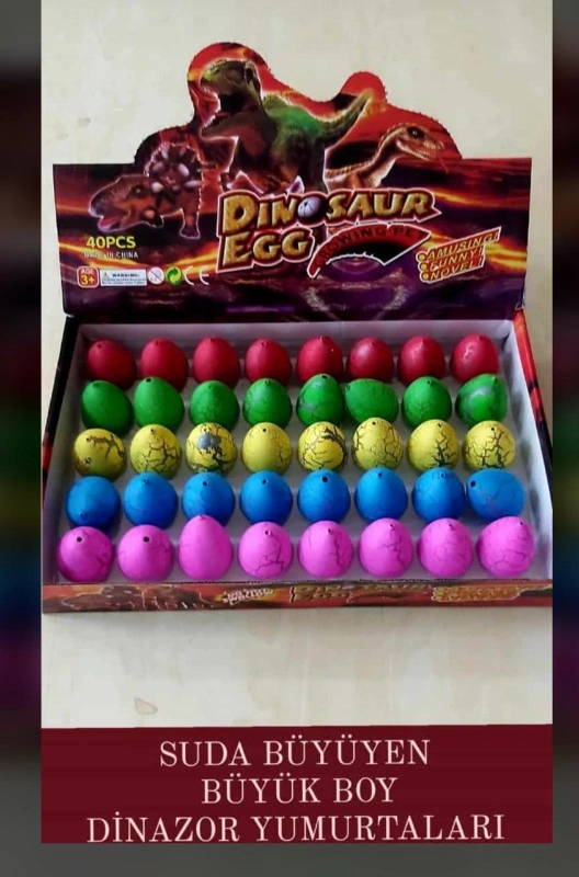 Dinazor Yumurtası Büyük Model ( 40lı Paket)