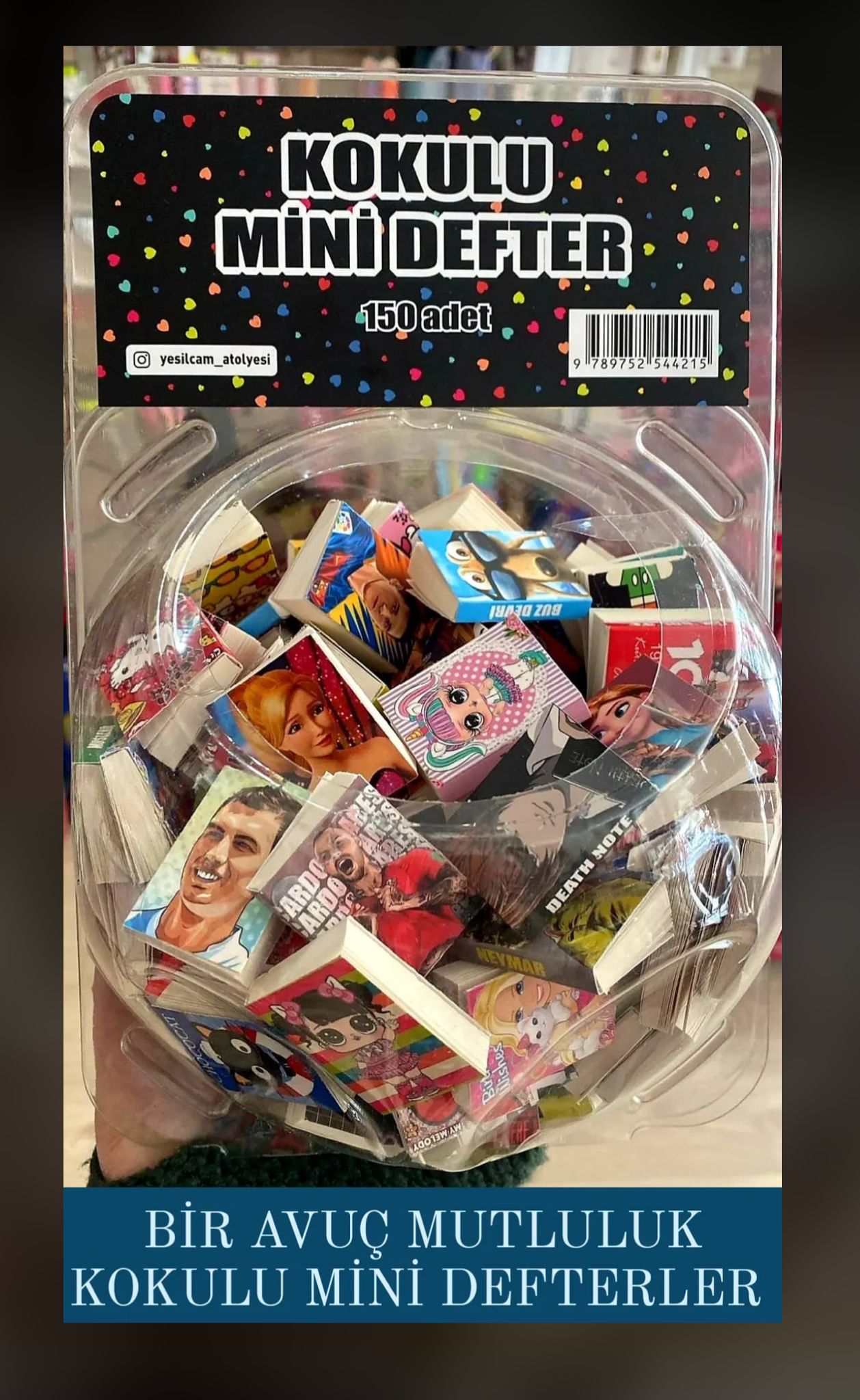 Mini Kitap Kokulu (150li stant)