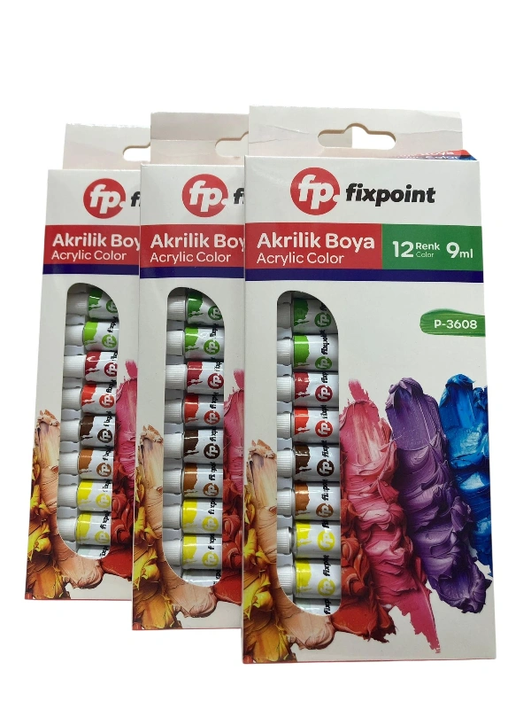 FİXP 12Lİ TÜP AKRİLİK BOYA