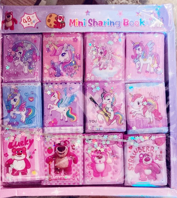 Adet: 17,5 ₺ / Unicorn Pupy Mini Sulu Sticker Defter  / 48li Paket