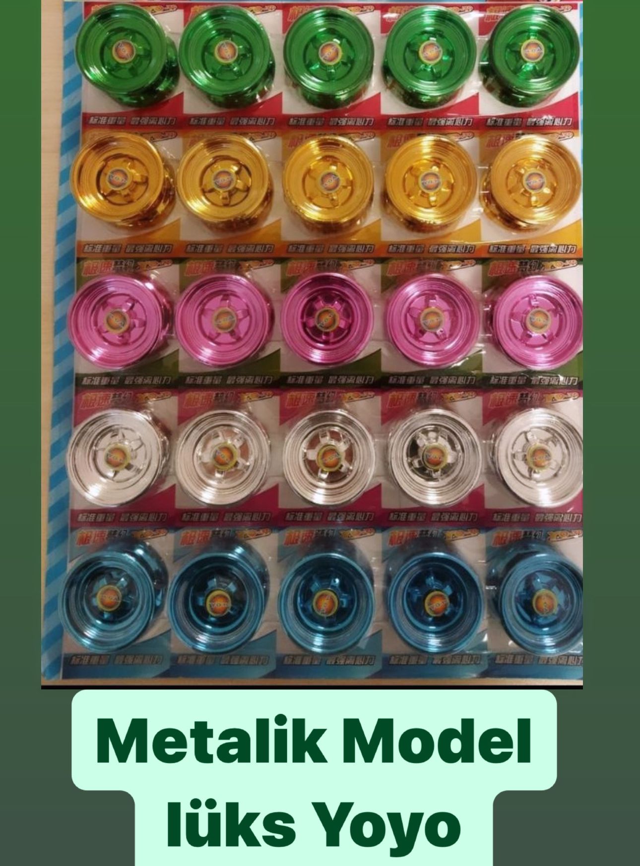 OYUNCAK YOYO METALİK VERSİYON ( 25Lİ PAKET)