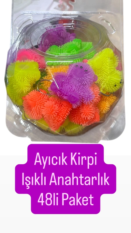 KİRPİ AYICIK ANAHTARLIK / 48Lİ KAVANOZ