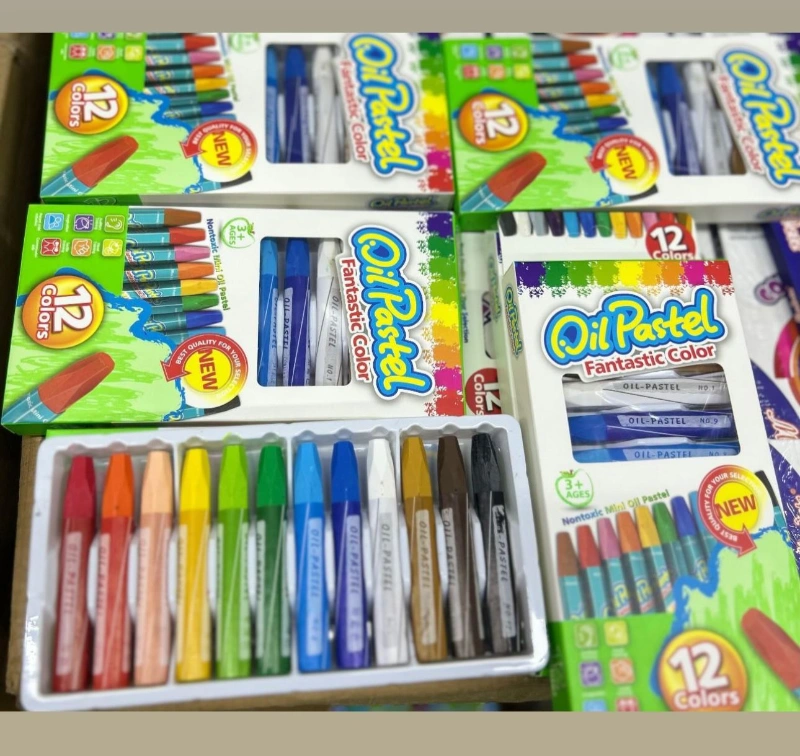 Oil Pastel İthal 12 Renk / 24lü Paket