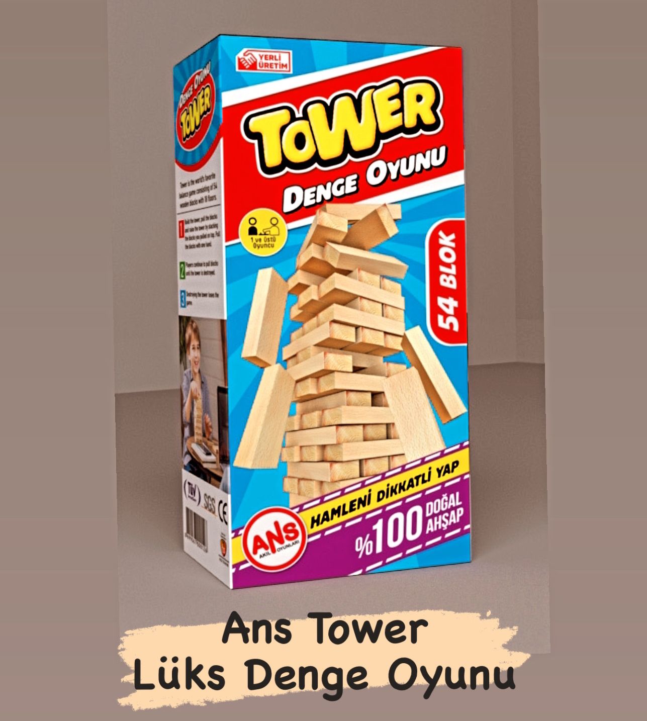 ANSTOYS JENGA TOWER LÜKS DENGE OYUNU