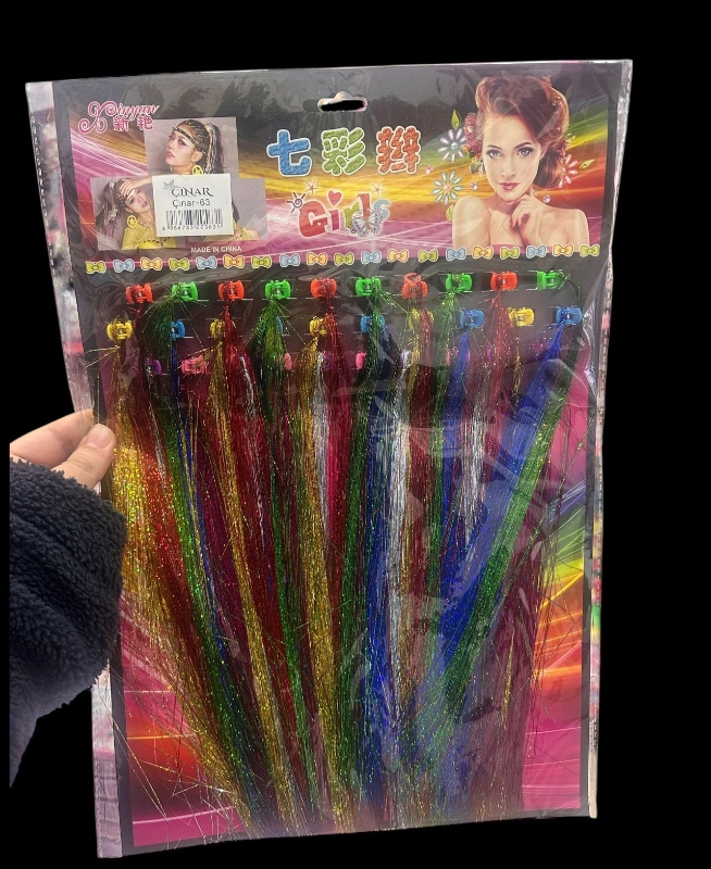 TAKMA SAÇ SİMLİ RENKLER / 30LU KARTELA