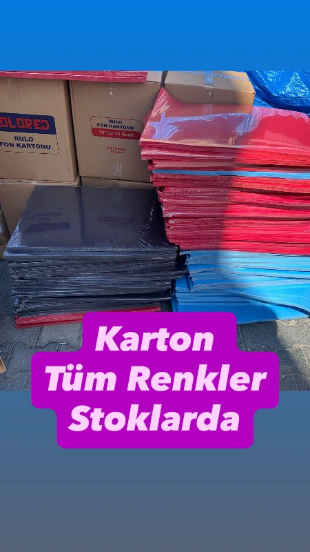 50 X 70 KARTON GRUBU 110GR 100LÜ TEK RENKLER