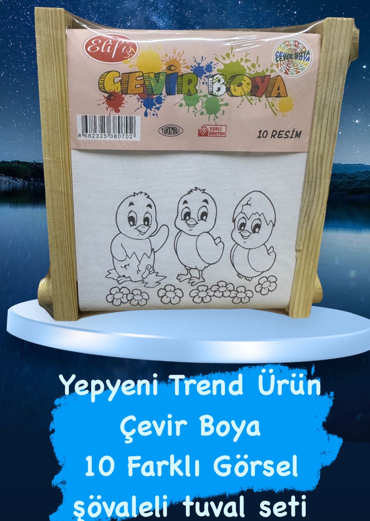 ÇEVİR BOYA TUVAL SETİ